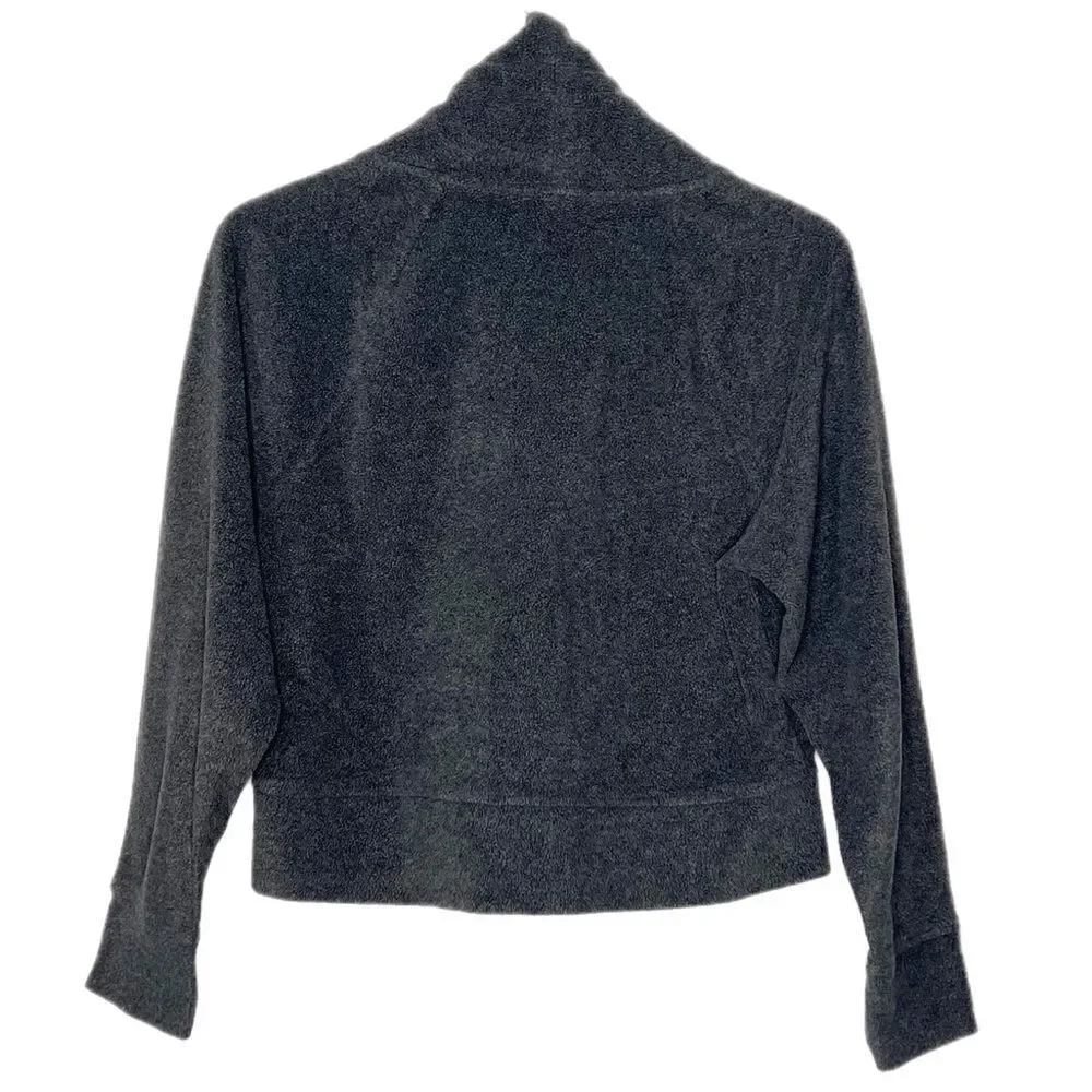 Old Navy Funnel Neck Cropped Microfleece Sweatshirt - Picture 4 of 6